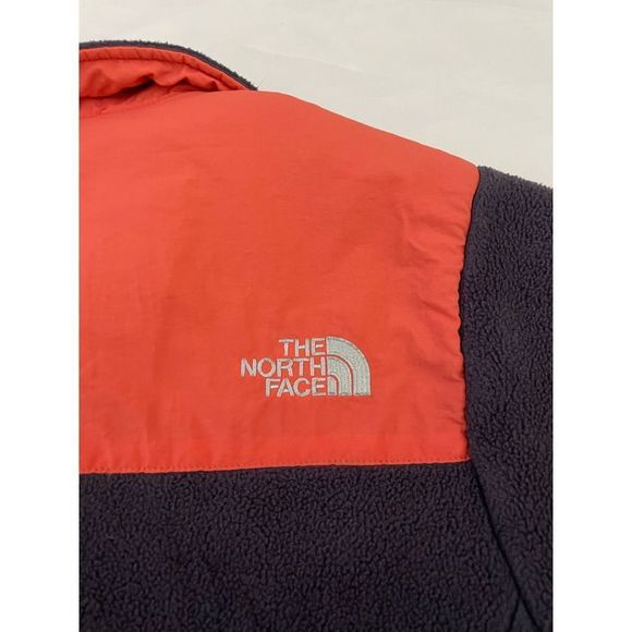 The North Face Women’s Denali Greystone Blue & Miami Orange Jacket Small - Picture 8 of 9
